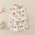 Clothing Baby Boy Outfit Set Lightweight Two-Piece Vest Set