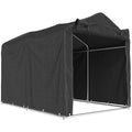MH Handel GmbH - Waterproof Garage Tent with Door: Black / 220L x 157W x 165H cm
