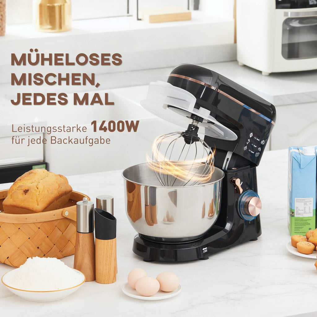 MH Handel GmbH - Blender, food processor, electric whisk, 6 speeds, black: Black / 41 cm x 26 cm x 32 cm