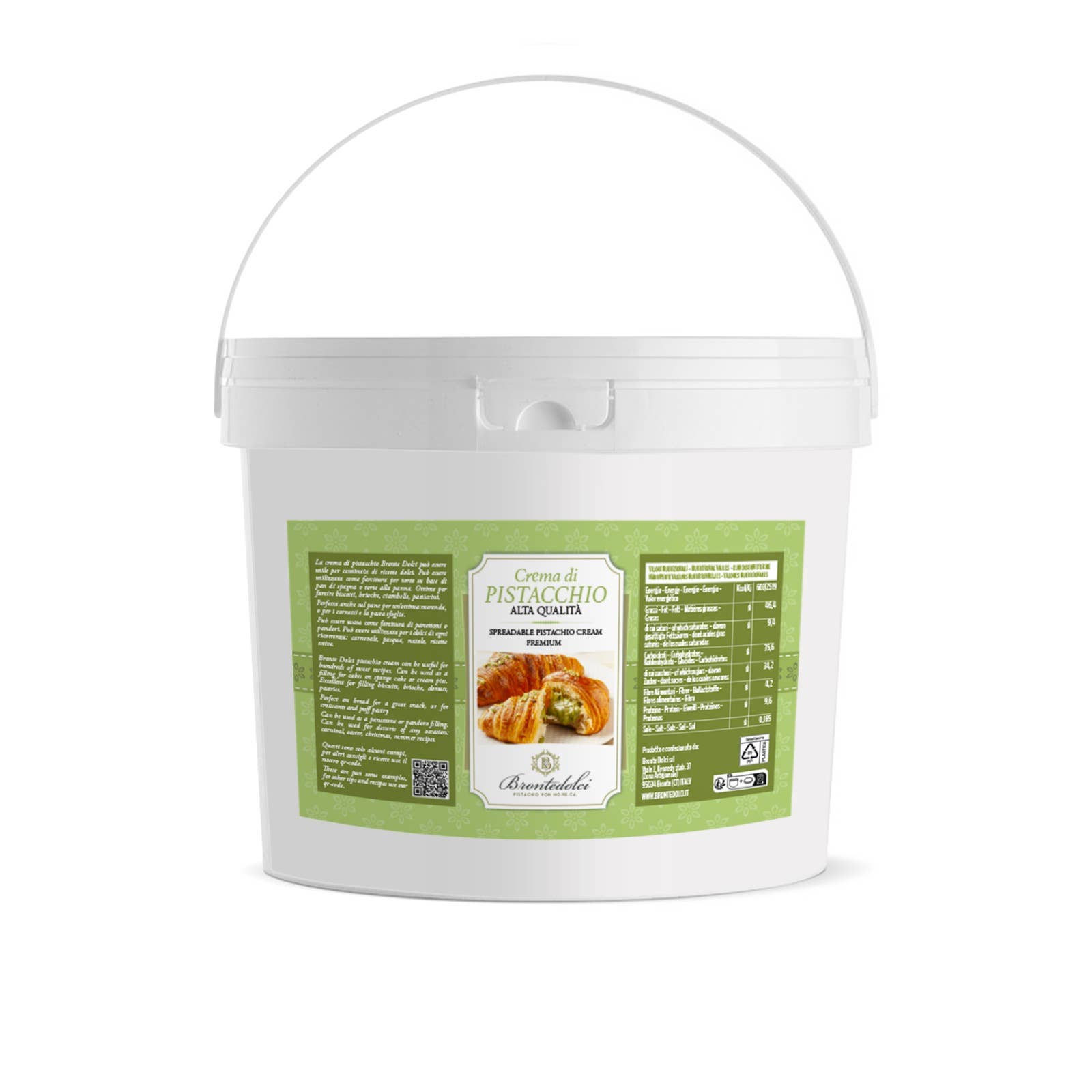 Bronte Dolci - CREMA DI PISTACCHIO DA 5 KG