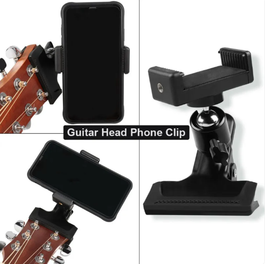 Supporto a clip per telefono e chitarra