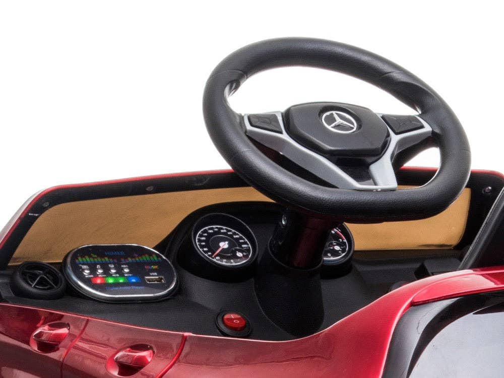 SchnappFreude - Auto elettrica per bambini Mercedes AMG GLA 45 con licenza: Rot